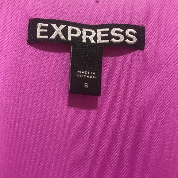 Express Hot Pink Spaghetti Strap Mini Dress - Picture 4 of 5